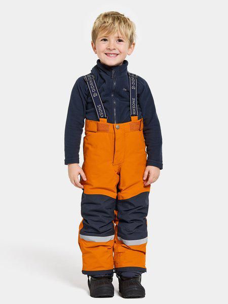 Didriksons pašiltintos neperšlampamos kelnės IDRE KIDS PANTS 6 su augimo funkcija – Orange Jam