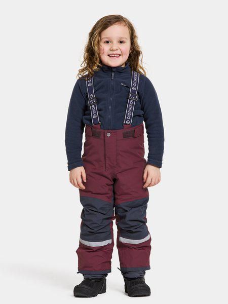 Didriksons pašiltintos neperšlampamos kelnės IDRE KIDS PANTS 6 su augimo funkcija – Rusty Wine