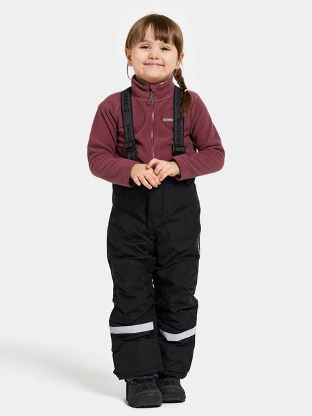 Didriksons pašiltintos neperšlampamos kelnės IDRE KIDS PANTS 6 su augimo funkcija – Black