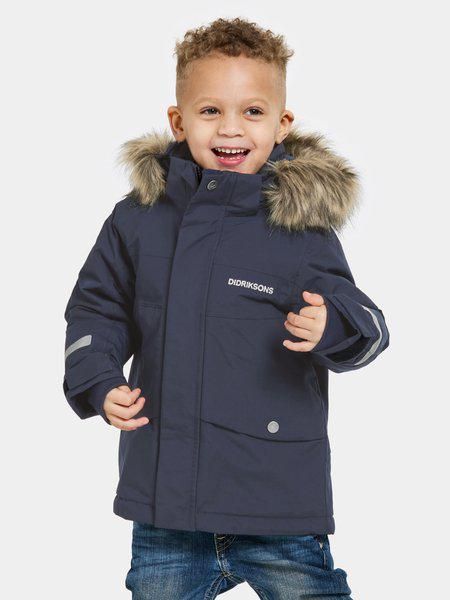 Didriksons žieminė striukė su augimo funkcija BJÄRVEN KIDS PARKA 3 – Navy