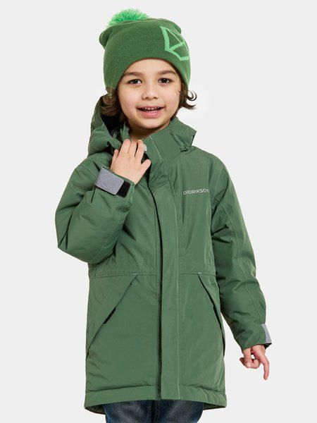 Didriksons žieminė striukė TUNDRAN KIDS PARKAS – Pine Green