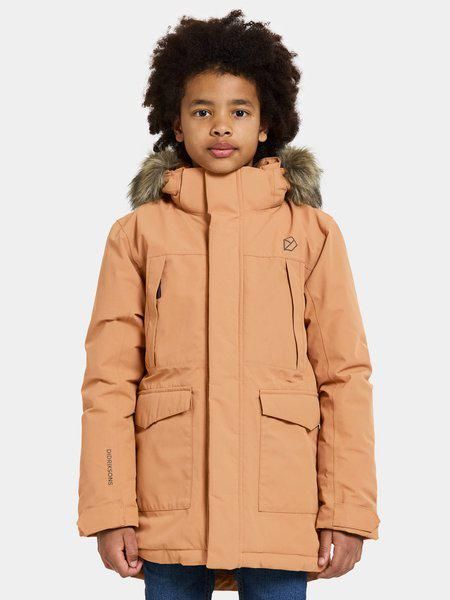 Didriksons žieminė striukė su augimo funkcija – Oxid Kids’ Parka – Almond Brown