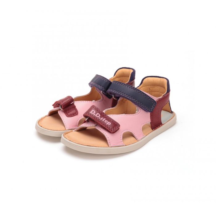 D.D. Step Rožinės barefoot basutės 20-25 d. G076-51334B