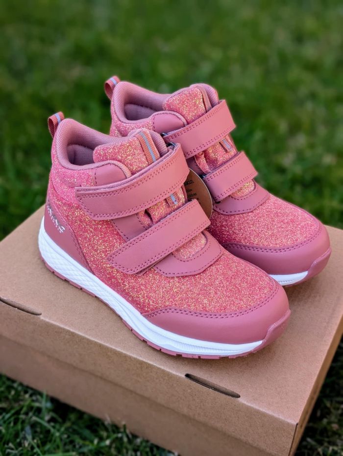 VIKING Bouncy Glitter Mid WP 2V rudeniniai/pavasariniai batai vaikams – Pink
