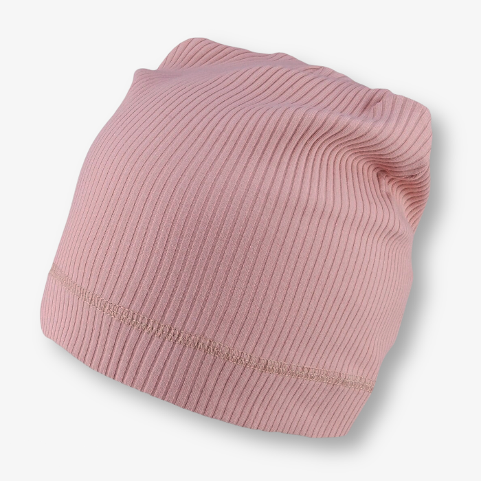 Kepurės ir movos komplektas „pelenų rožinė“ (parduodama kartu arba atskirai)