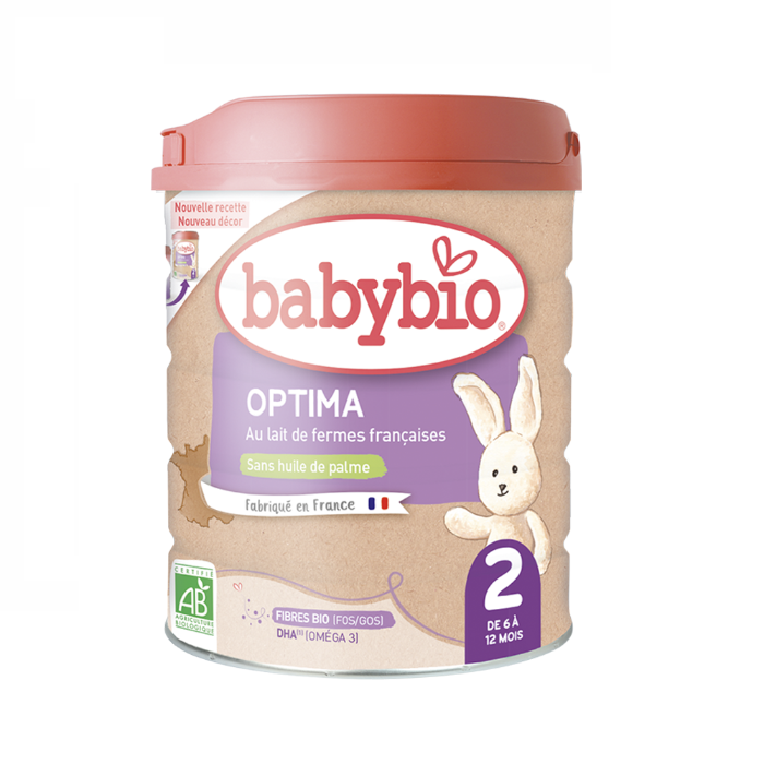 Ekologiškas BabyBio pieno mišinys Optima 2 (nuo 6 iki 12 mėn.), 800 g