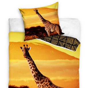 Dvipusis patalynės komplektas „Žirafa”, 140×200 cm