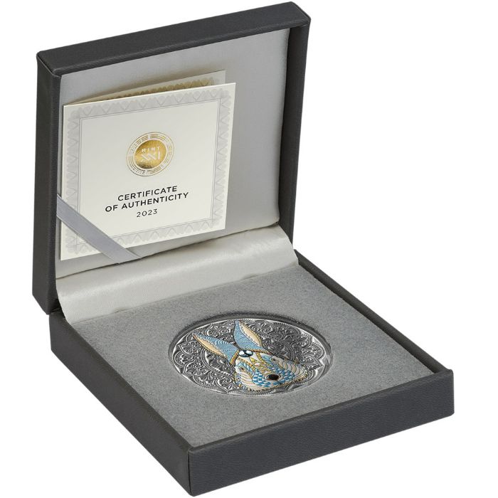 Sidabrinė moneta „Triušis” iš serijos “Mandalos”