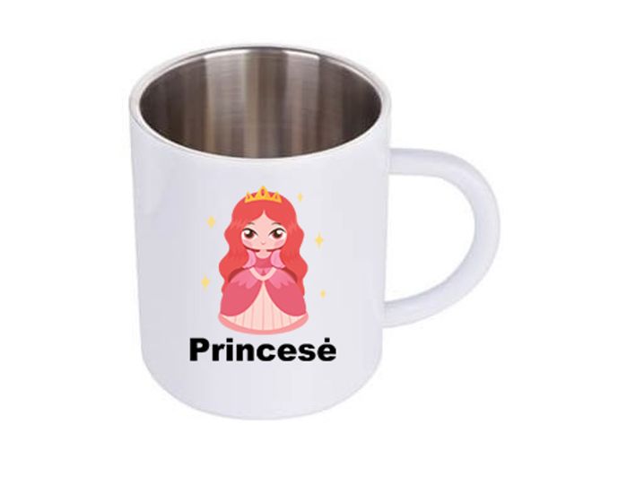 Metalinis puodelis „Princesė“