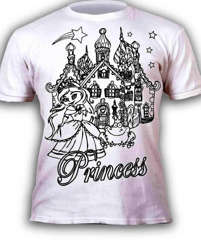 Spalvinami marškinėliai “Princesės”, 3+