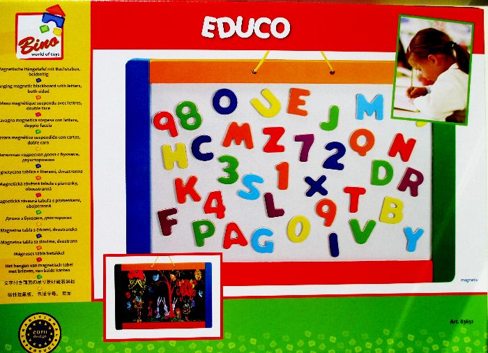 Pakabinama dvipusė lenta su raidėmis, 3+
