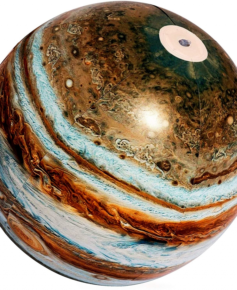 Pripučiamas šviečiantis paplūdimio kamuolys “Jupiteris”, 61 cm