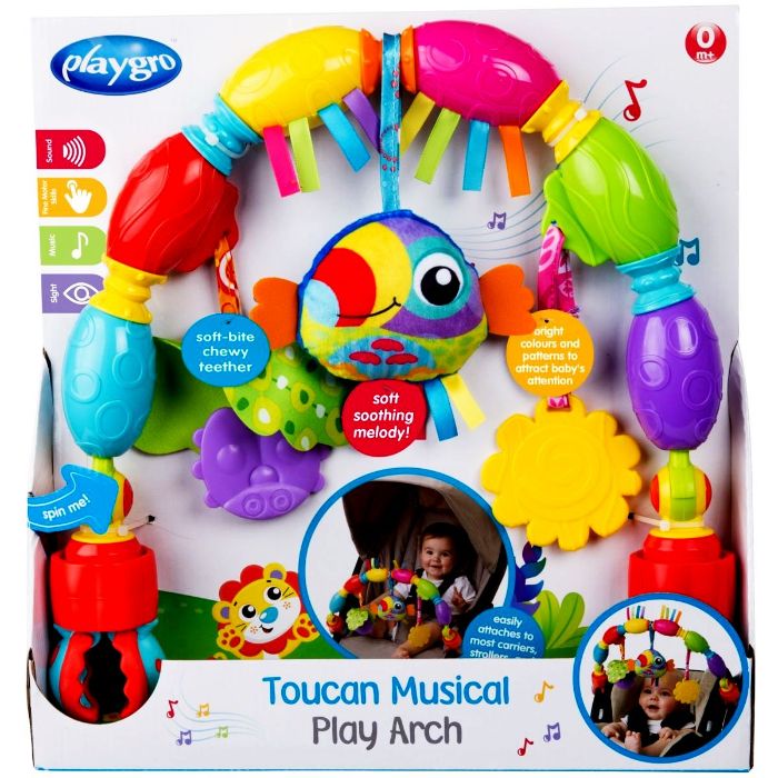 Žaislų lankas kūdikiams „Toucan”, 0+ mėn.